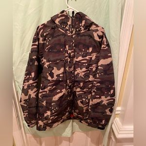 Barely worn perfect condition One of a kind North Face with red fleece inside